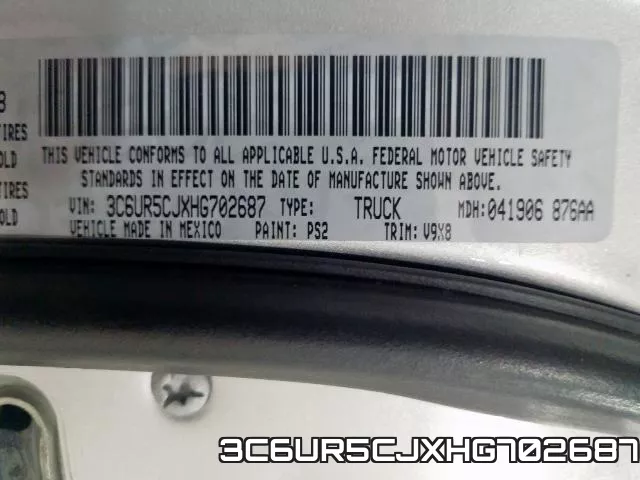 3C6UR5CJXHG702687 фото 2