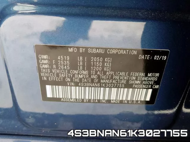 4S3BNAN61K3027755 фото 2
