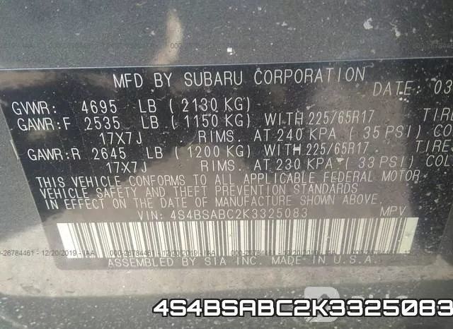 4S4BSABC2K3325083 фото 7