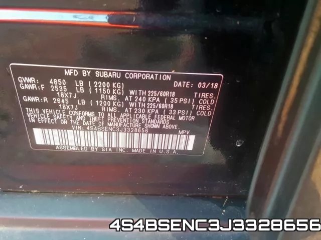 4S4BSENC3J3328656 фото 2