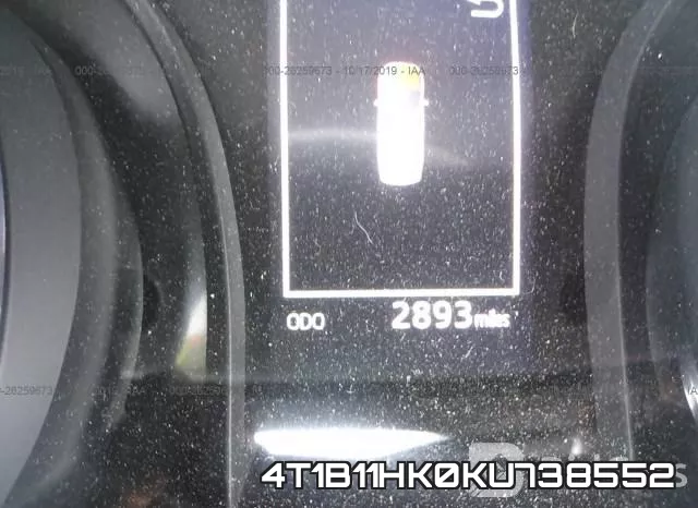 4T1B11HK0KU738552 фото 6