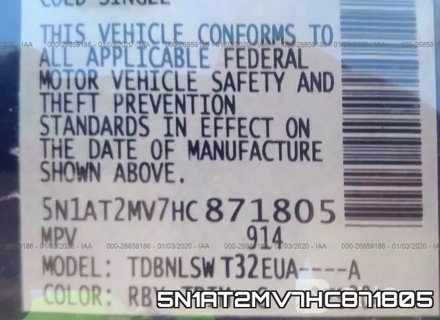 5N1AT2MV7HC871805 фото 9