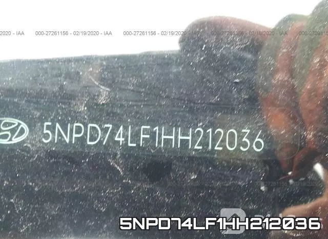 5NPD74LF1HH212036 фото 9