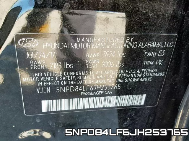 5NPD84LF6JH253765 фото 2