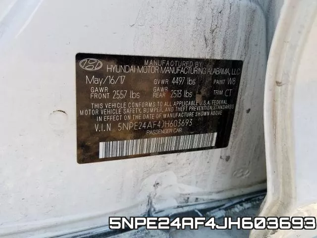 5NPE24AF4JH603693 фото 2
