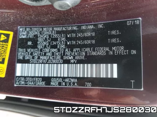 5TDZZRFH7JS280030 фото 2