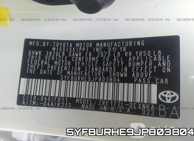 5YFBURHE9JP803804 фото 8