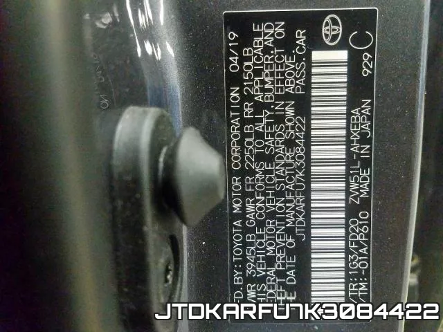 JTDKARFU7K3084422 фото 2
