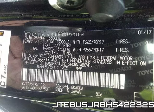 JTEBU5JR8H5422325 фото 10