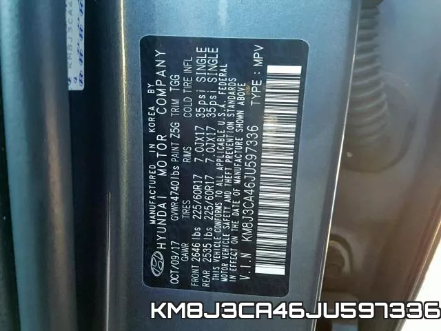KM8J3CA46JU597336 фото 2