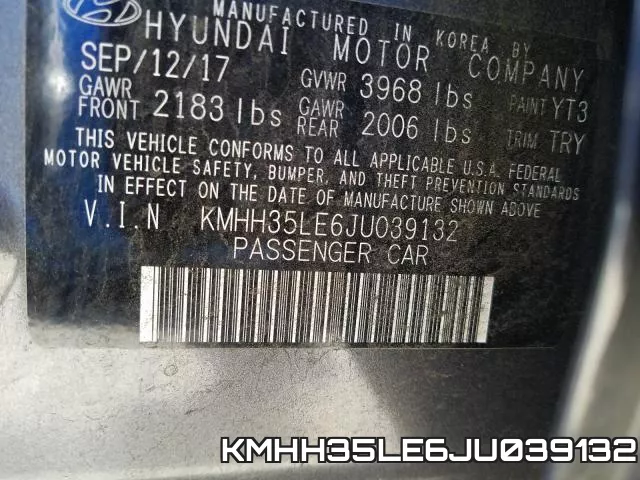 KMHH35LE6JU039132 фото 2