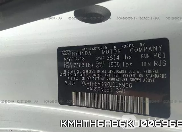 KMHTH6AB6KU006966 фото 6