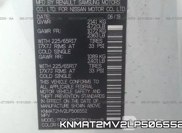 KNMAT2MV2LP506552 фото 10