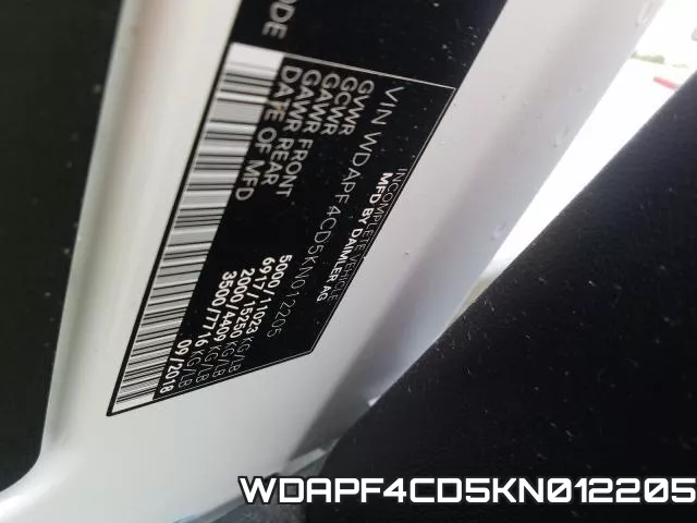 WDAPF4CD5KN012205 фото 2