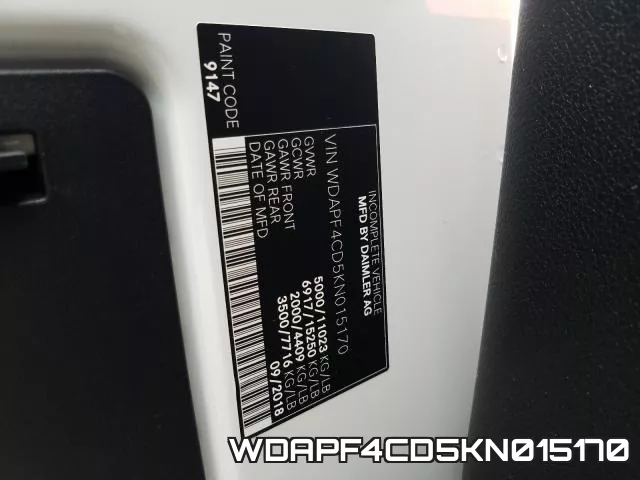 WDAPF4CD5KN015170 фото 2