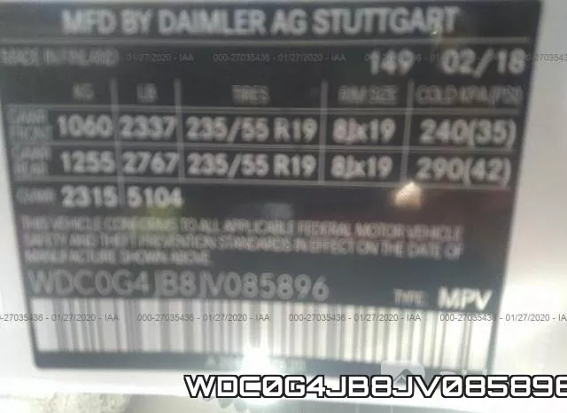 WDC0G4JB8JV085896 фото 4