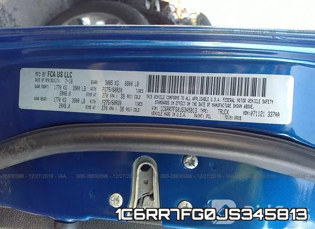 1C6RR7FG0JS345813 фото 9