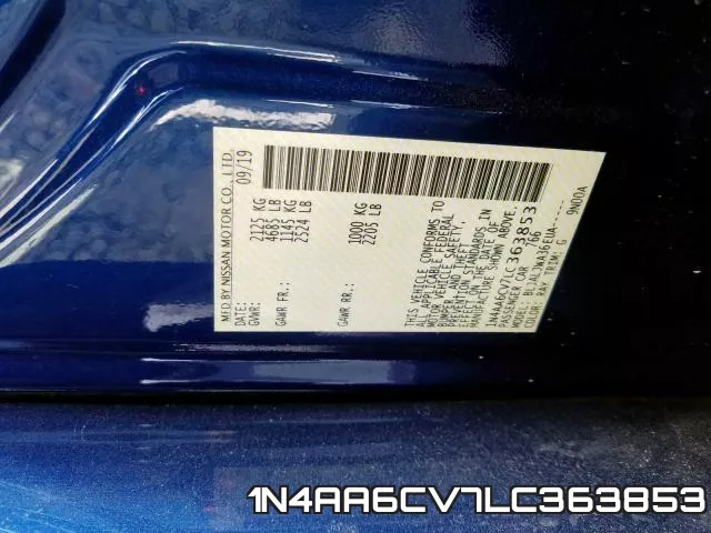 1N4AA6CV7LC363853 фото 2