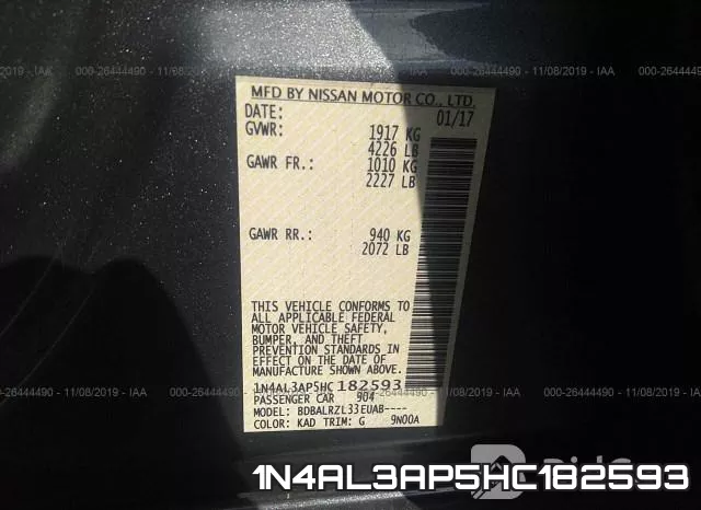 1N4AL3AP5HC182593 фото 9