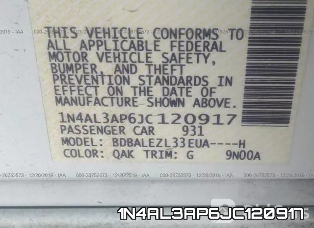 1N4AL3AP6JC120917 фото 10