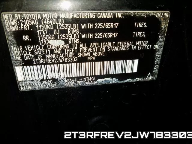 2T3RFREV2JW783303 фото 2