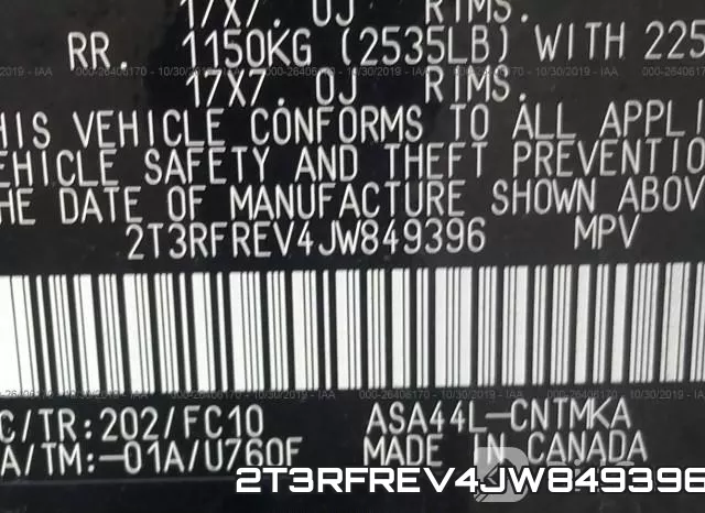 2T3RFREV4JW849396 фото 6