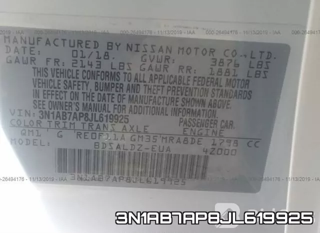 3N1AB7AP8JL619925 фото 9