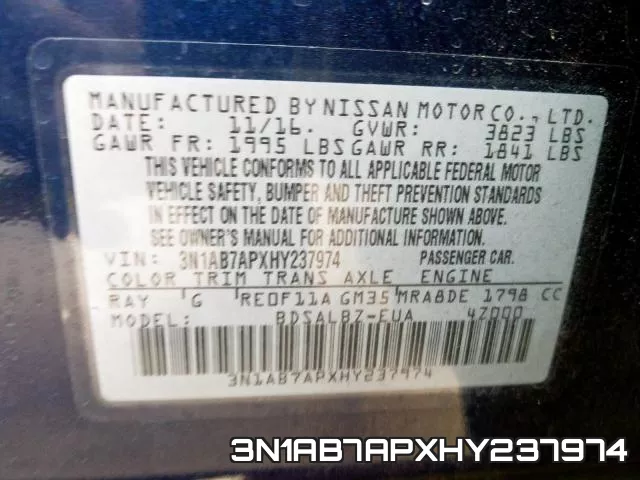 3N1AB7APXHY237974 фото 2