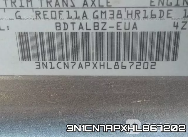 3N1CN7APXHL867202 фото 7