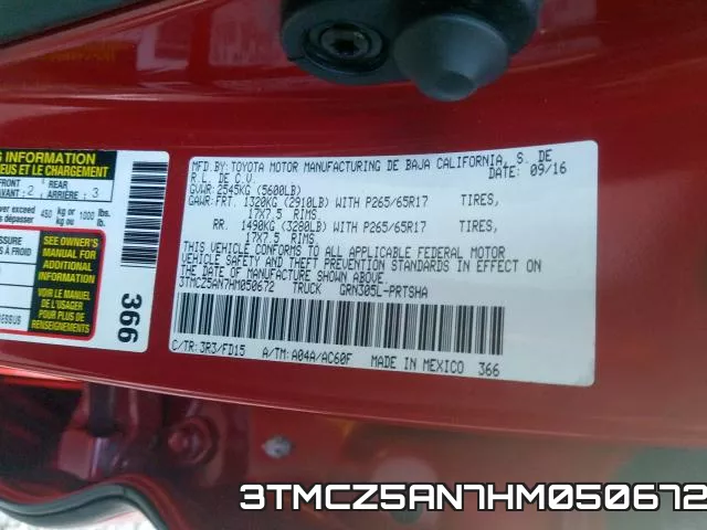 3TMCZ5AN7HM050672 фото 2