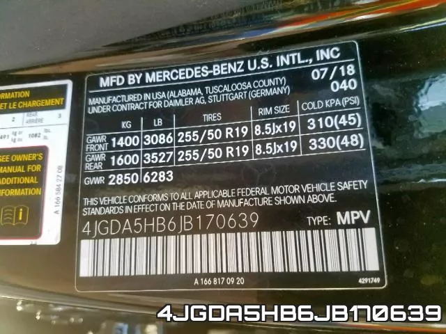 4JGDA5HB6JB170639 фото 2