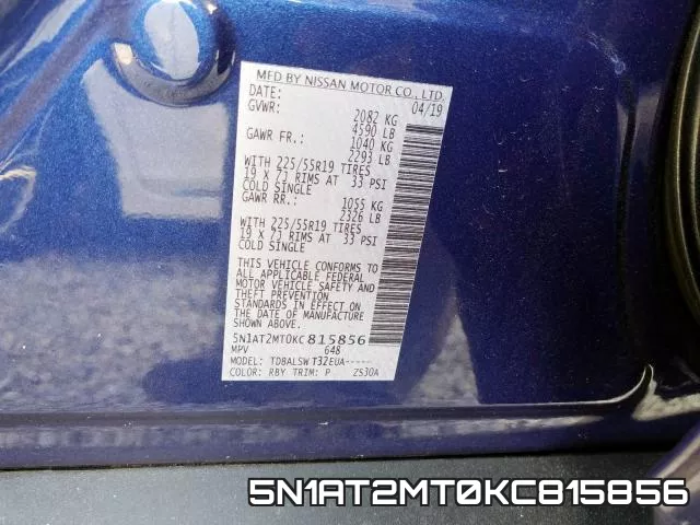 5N1AT2MT0KC815856 фото 2
