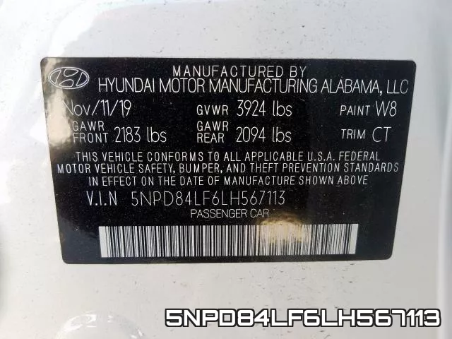 5NPD84LF6LH567113 фото 2