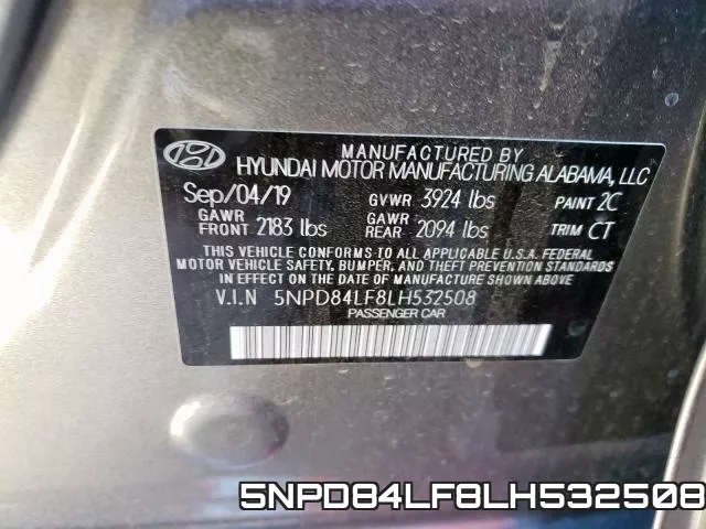 5NPD84LF8LH532508 фото 2