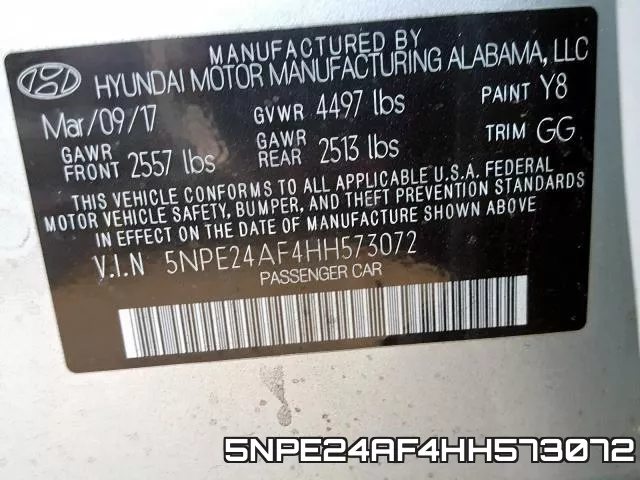 5NPE24AF4HH573072 фото 2