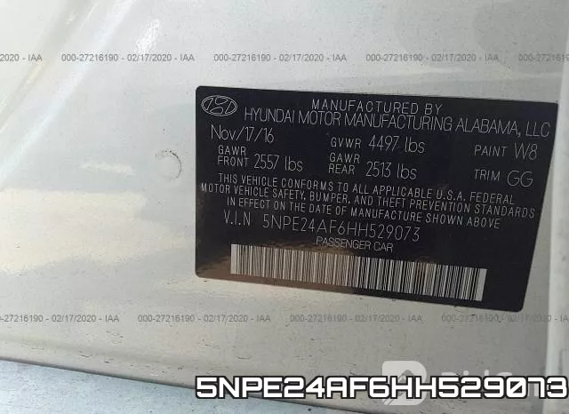 5NPE24AF6HH529073 фото 9