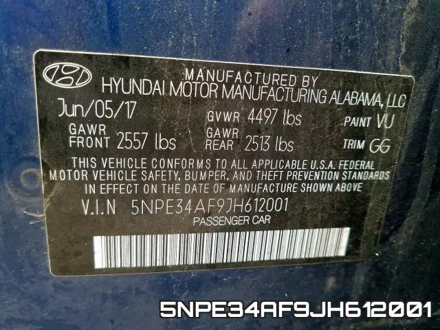 5NPE34AF9JH612001 фото 2
