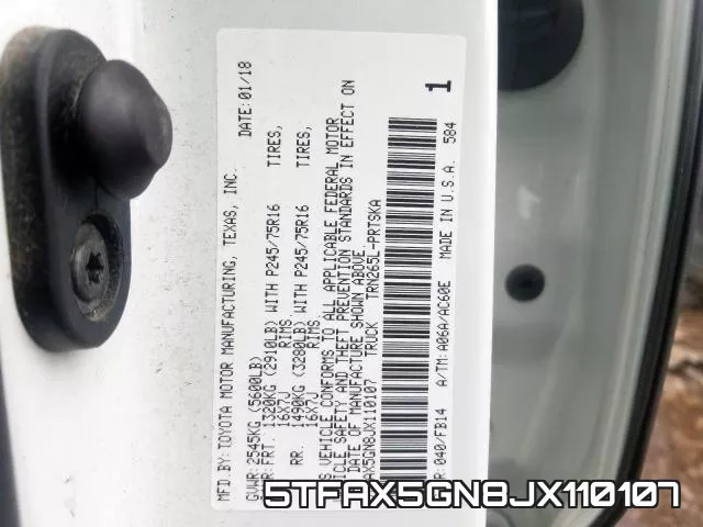 5TFAX5GN8JX110107 фото 2