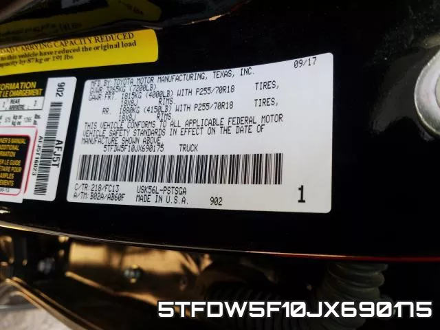5TFDW5F10JX690175 фото 2