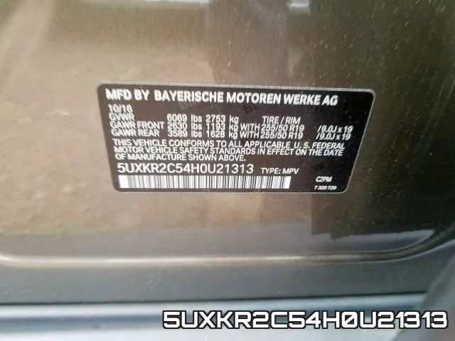 5UXKR2C54H0U21313 фото 2