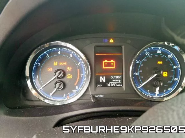 5YFBURHE9KP926505 фото 9
