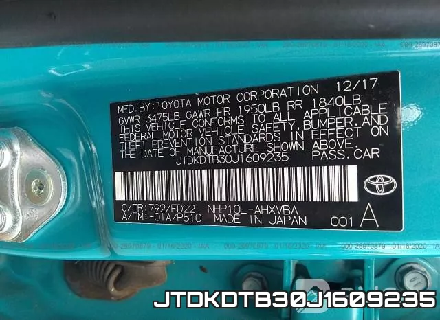 JTDKDTB30J1609235 фото 9
