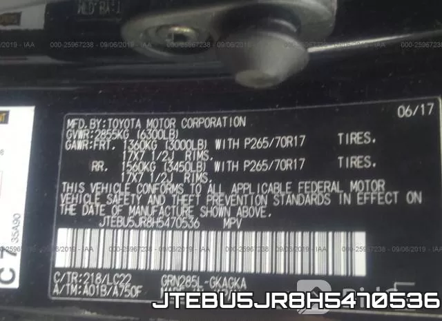 JTEBU5JR8H5470536 фото 6