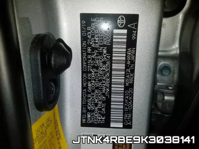 JTNK4RBE9K3038141 фото 2
