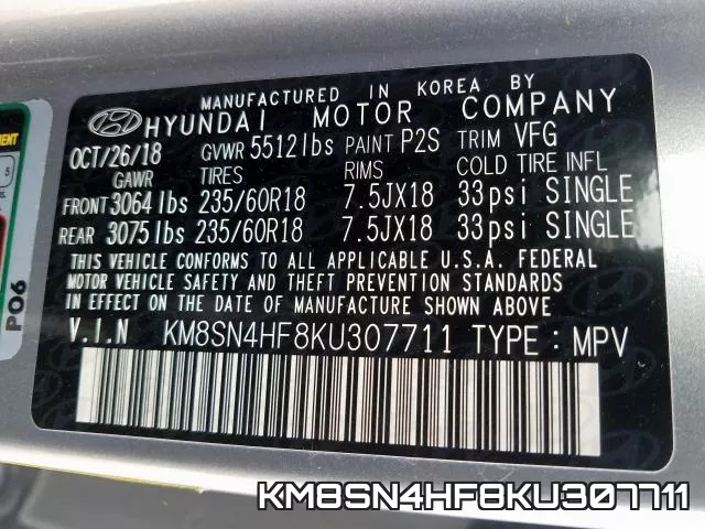 KM8SN4HF8KU307711 фото 2