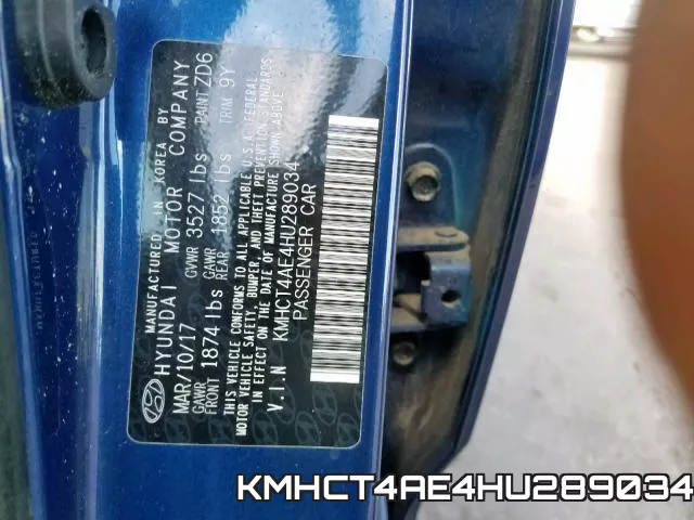 KMHCT4AE4HU289034 фото 2