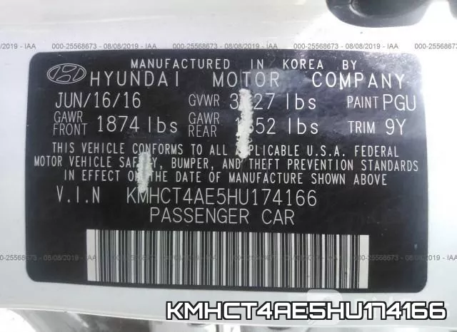 KMHCT4AE5HU174166 фото 10
