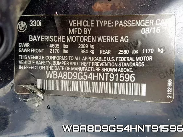 WBA8D9G54HNT91596 фото 2