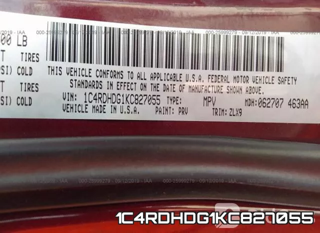 1C4RDHDG1KC827055 фото 8
