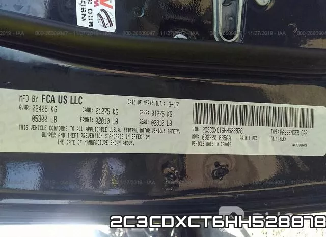 2C3CDXCT6HH528878 фото 8